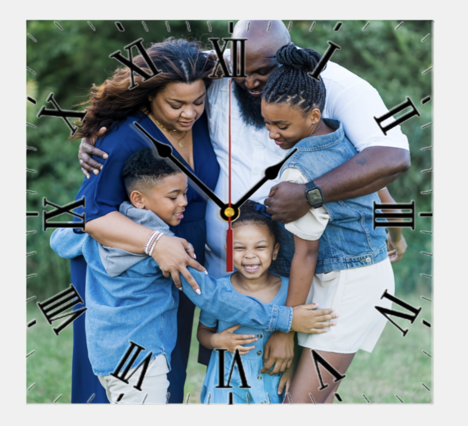 Personalized Customized Family Clocks by: Tying Family Bonds Together