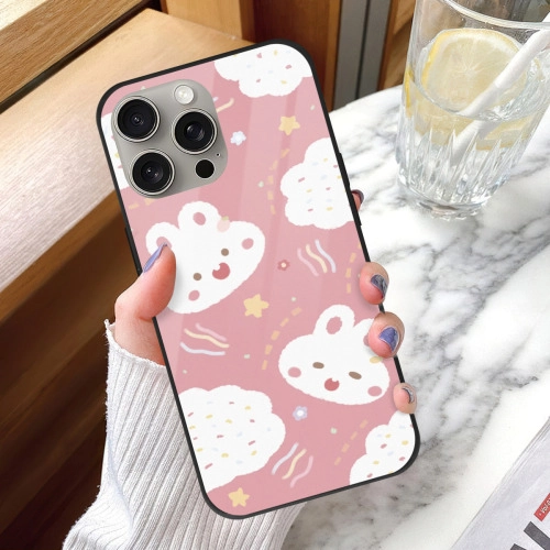 Charming Bear / Clouds Mirror Case for iPhone 13 Pro Max - Stylish Protection