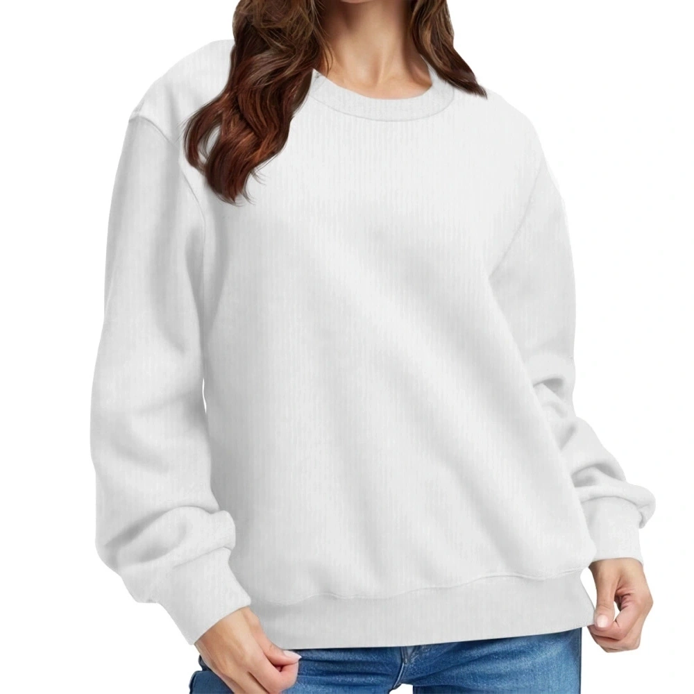 Adult Round-Neck Sweater - Thickened Knit Design for Enhanced Warmth and Comfort