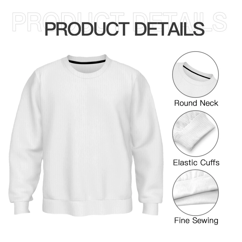 Adult Round-Neck Sweater - Thickened Knit Design for Enhanced Warmth and Comfort