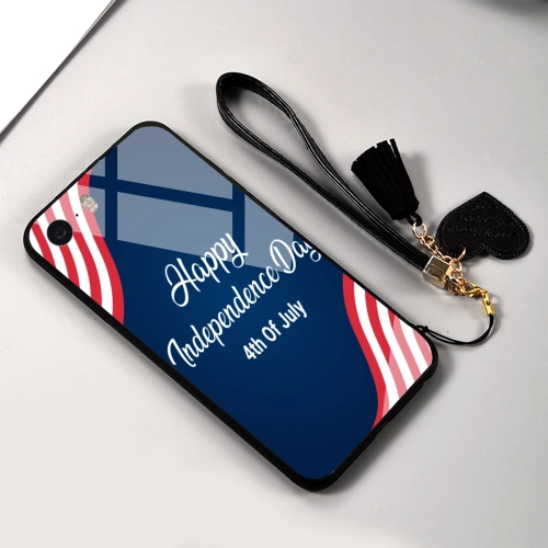 Customizable Apple 5S Tempered Glass Phone Case - Celebrate Independence Day in Style