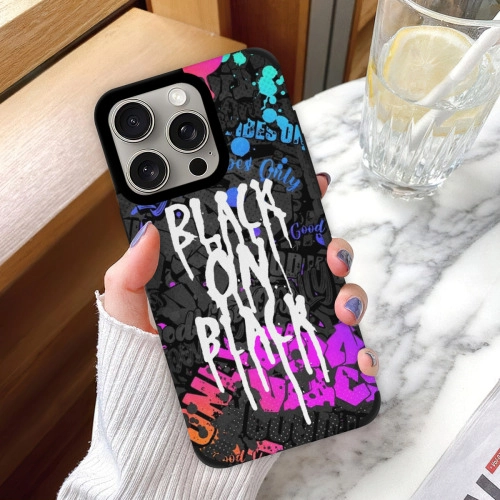 Custom Graffiti Art iPhone 15 Pro Max Case - Urban Style Drip Paint Protective Cover