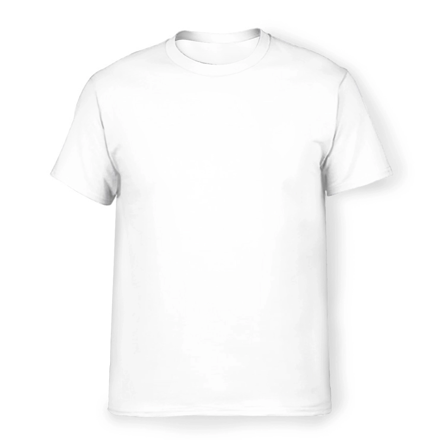 Customizable Premium Cotton Men's T-Shirt - Classic Fit, European Size, Pure White - Design Your Own Unique Style