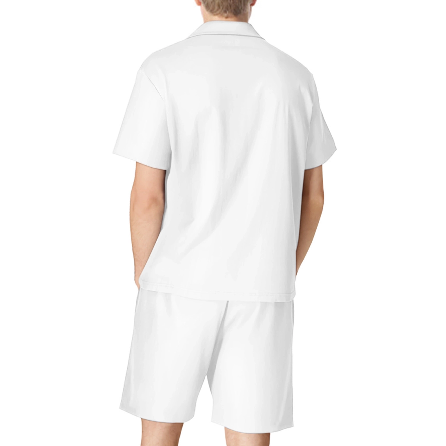 Modern Men's Short Pajama Set - Personalized Multi-Faceted Design, Comfort Fit Sleepwear for All Seasons