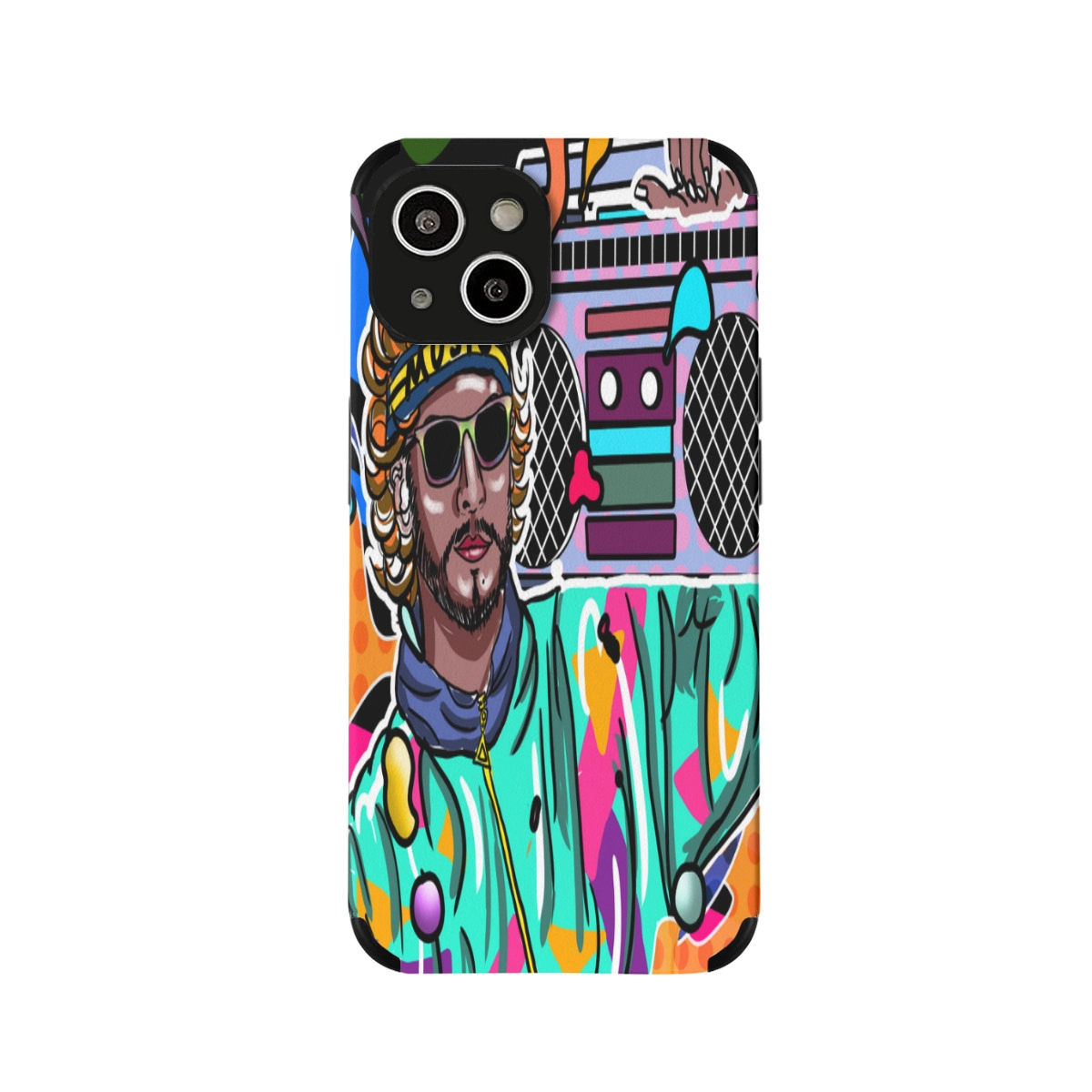 Urban Artist-Designed iPhone 14 Case - Unique Graffiti Style Protective Skin Cover for Trendsetters