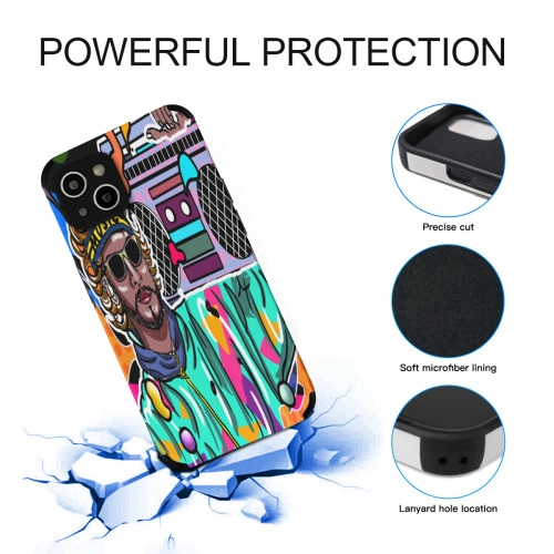 Urban Artist-Designed iPhone 14 Case - Unique Graffiti Style Protective Skin Cover for Trendsetters