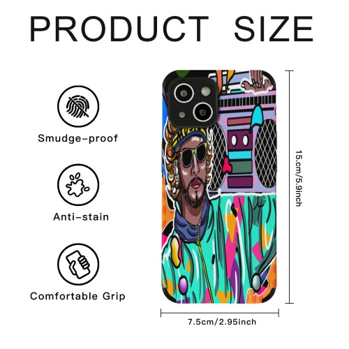 Urban Artist-Designed iPhone 14 Case - Unique Graffiti Style Protective Skin Cover for Trendsetters