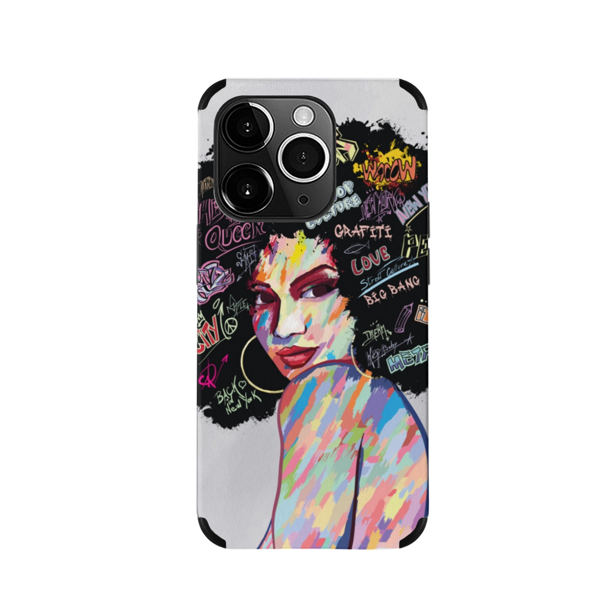 Custom Graffiti Art iPhone 14 Pro Case - Colorful Personalized Design Case - Fashionable Artist Style Phone Accessories