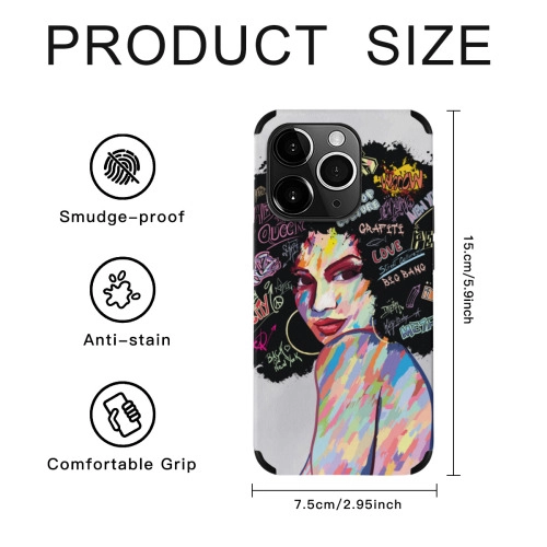 Custom Graffiti Art iPhone 14 Pro Case - Colorful Personalized Design Case - Fashionable Artist Style Phone Accessories