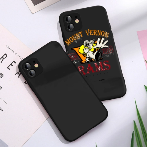 Custom Mount Vernon Rams Football 2019 Design iPhone 11 Case - Durable Liquid Silicone Phone Cover for Sports Fans