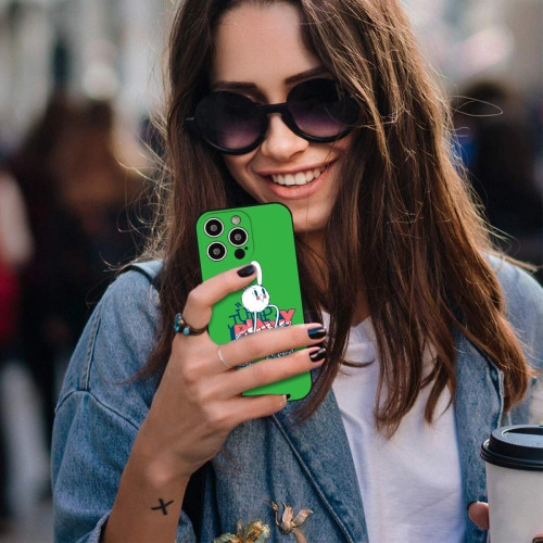 Unique Bunny Design Silicone Case for iPhone 15 Pro Max - Durable, Eco-Friendly Protective Cover with Vibrant Graphic Print for Style-Conscious Tech Enthusiasts