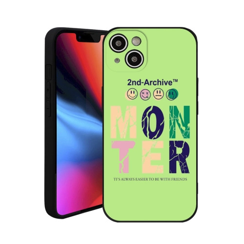 Colorful Personalized 'Monster' Design Silicone Case for iPhone 15 Plus – Durable, Eco-Friendly Protection with Trendy Aesthetic for Social Savvy Users