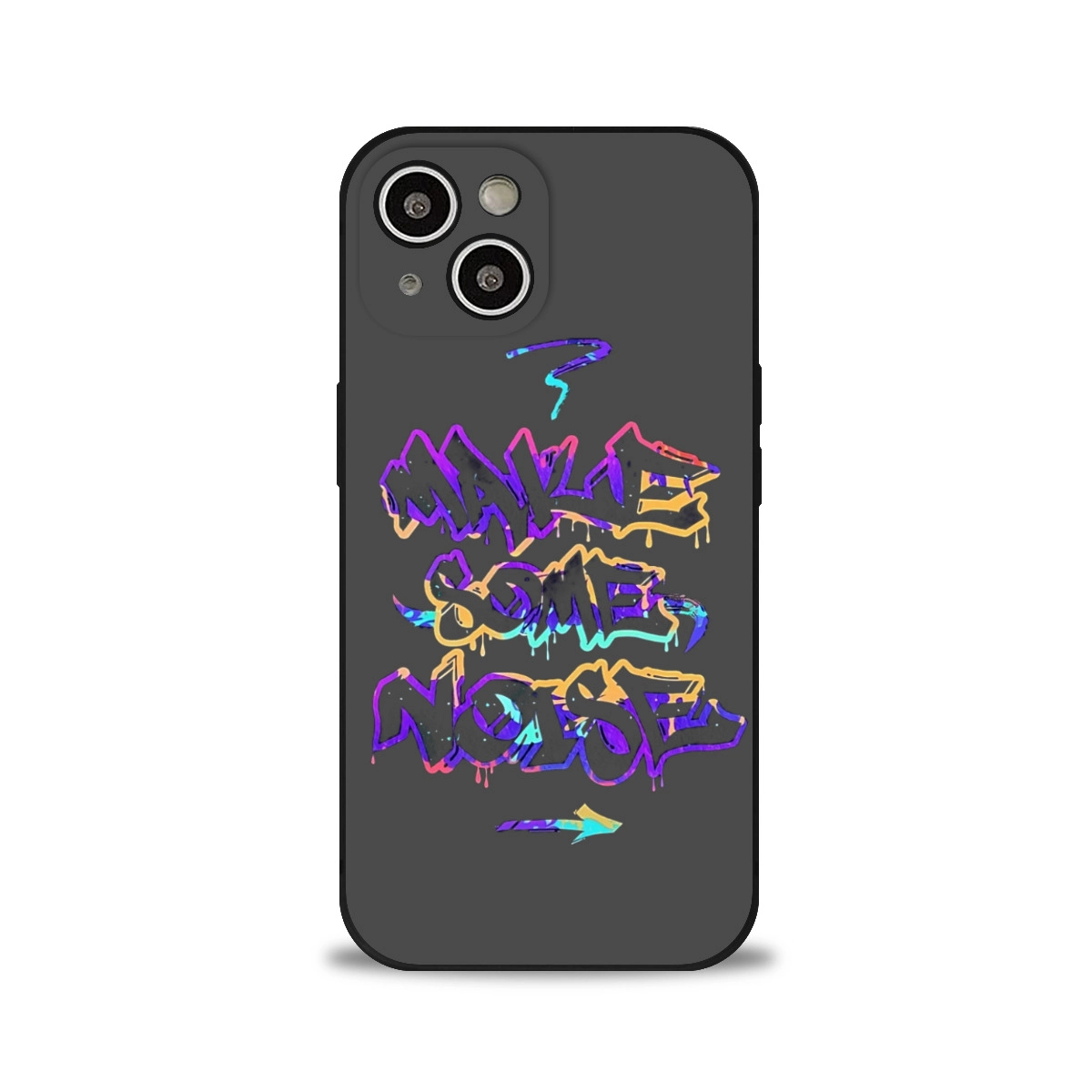 Vibrant Graffiti-Style Silicone Case for iPhone 15 – Durable, Custom-Designed Protection with Urban Flair