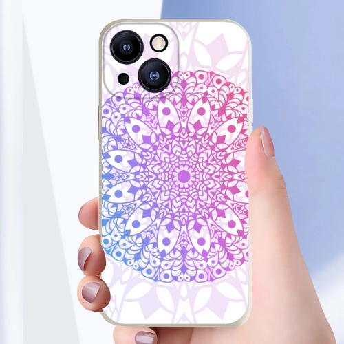 Bohemian Mandala Pattern Silicone Case for iPhone 13 Mini - Uniquely designed to create a durable phone case