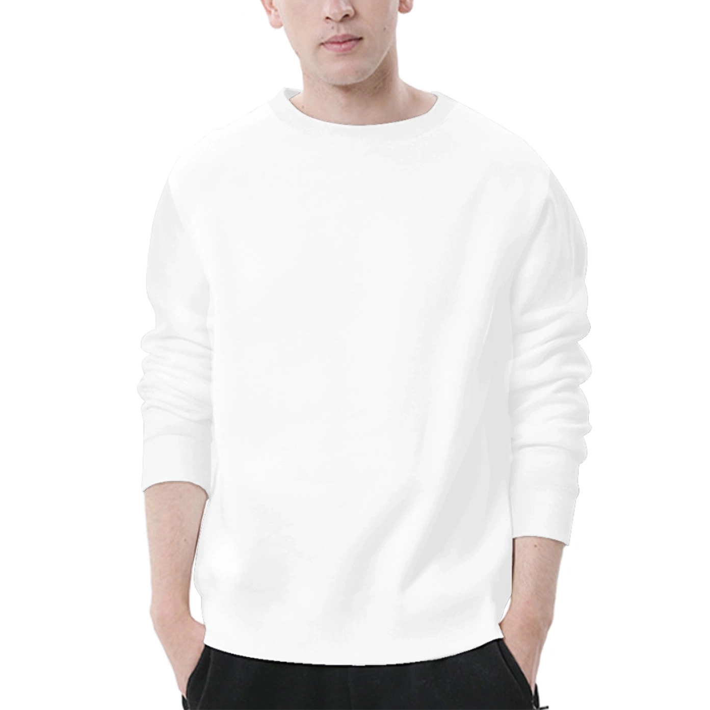 Men's Customizable Pure Cotton Long Sleeve T-Shirt | Full European Size | Personalized Comfort Fit