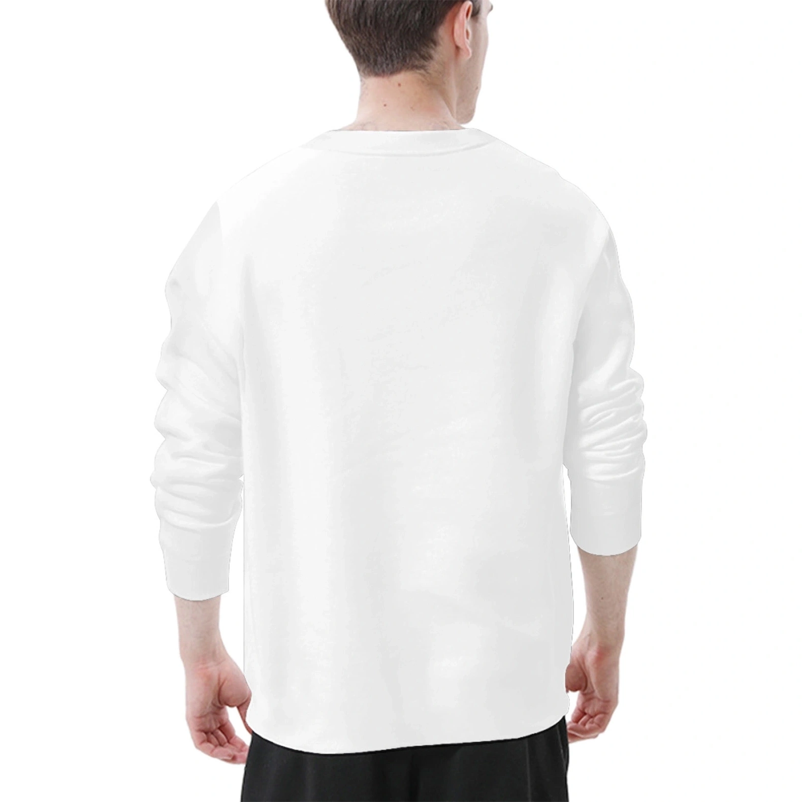 Men's Customizable Pure Cotton Long Sleeve T-Shirt | Full European Size | Personalized Comfort Fit