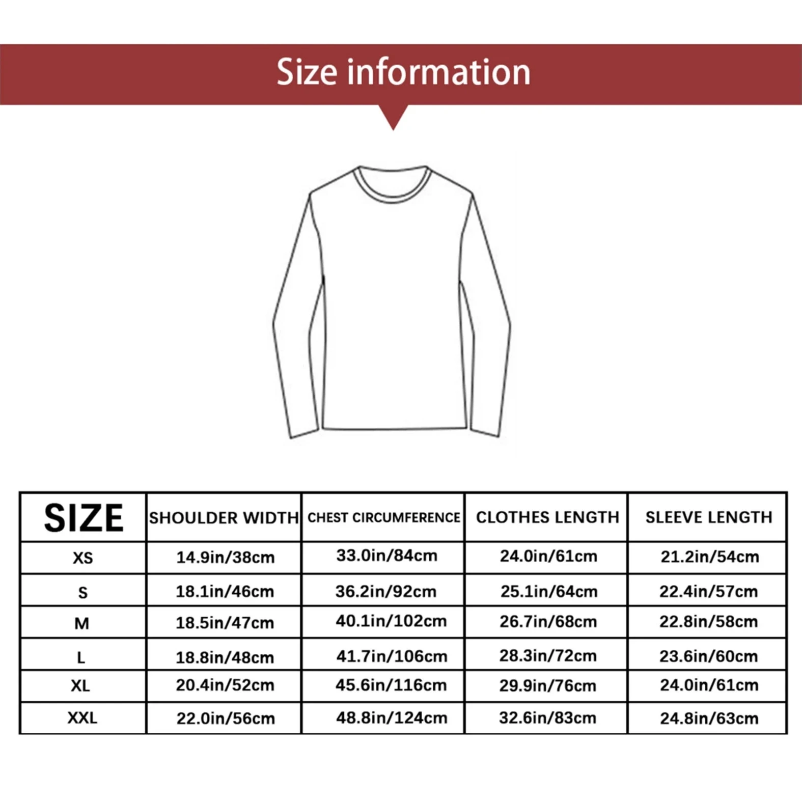 Customized Men's Long Sleeve Cotton European Fit Tee