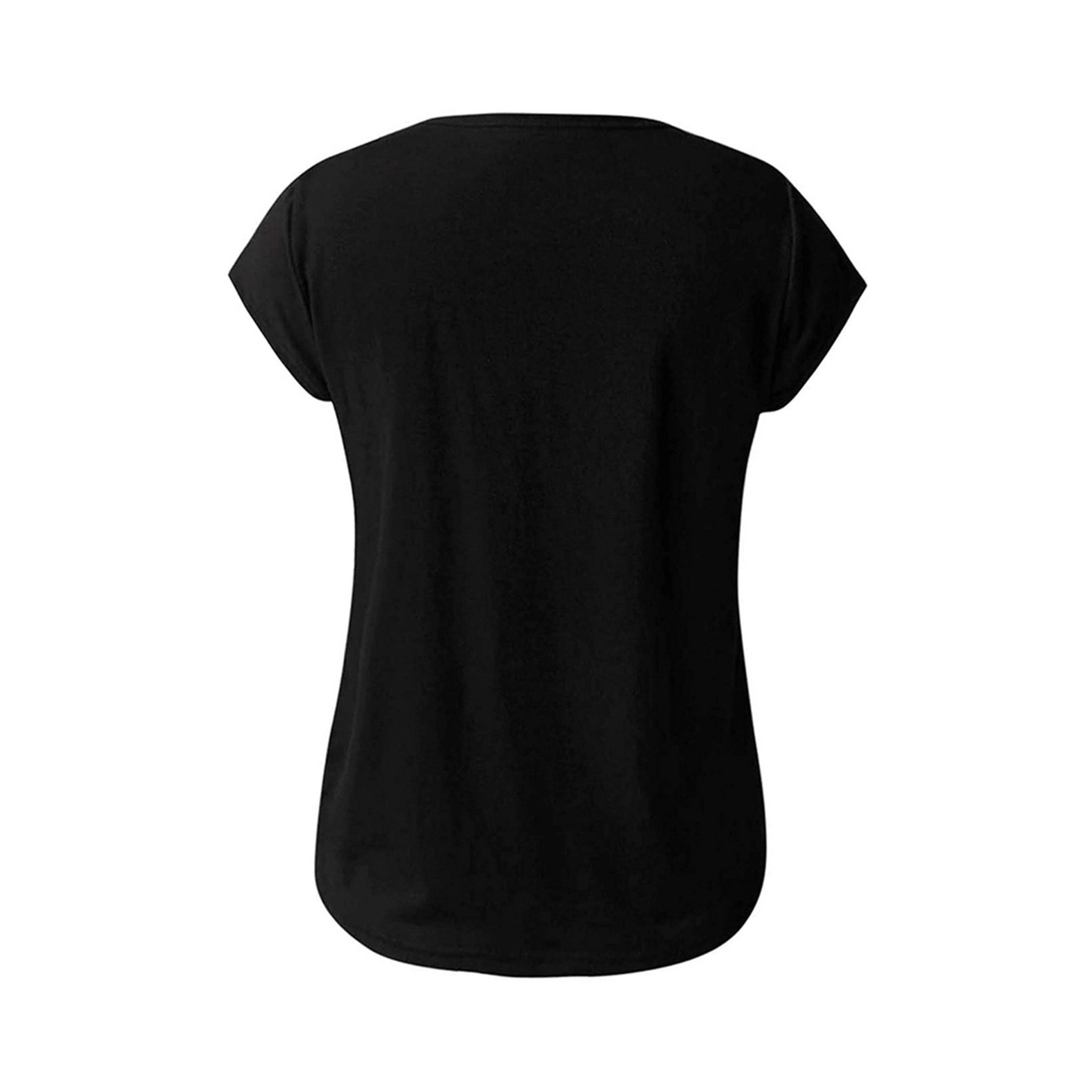 Chic Cap Sleeve V-Neck T-Shirt for Women - Versatile Summer Casualwear with Unique Personalized Design