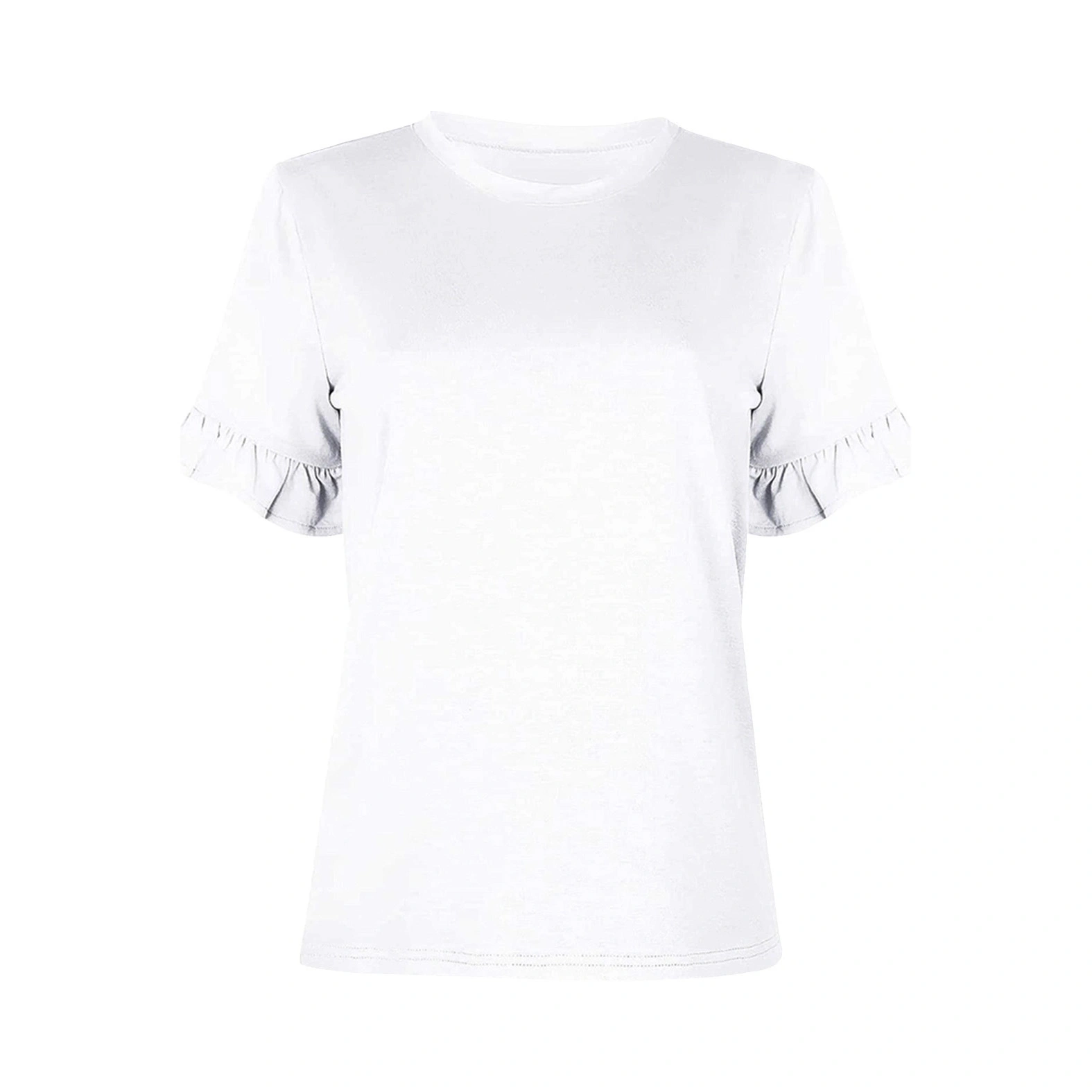 Customized Women's Frilled Tee: Uniquely Yours