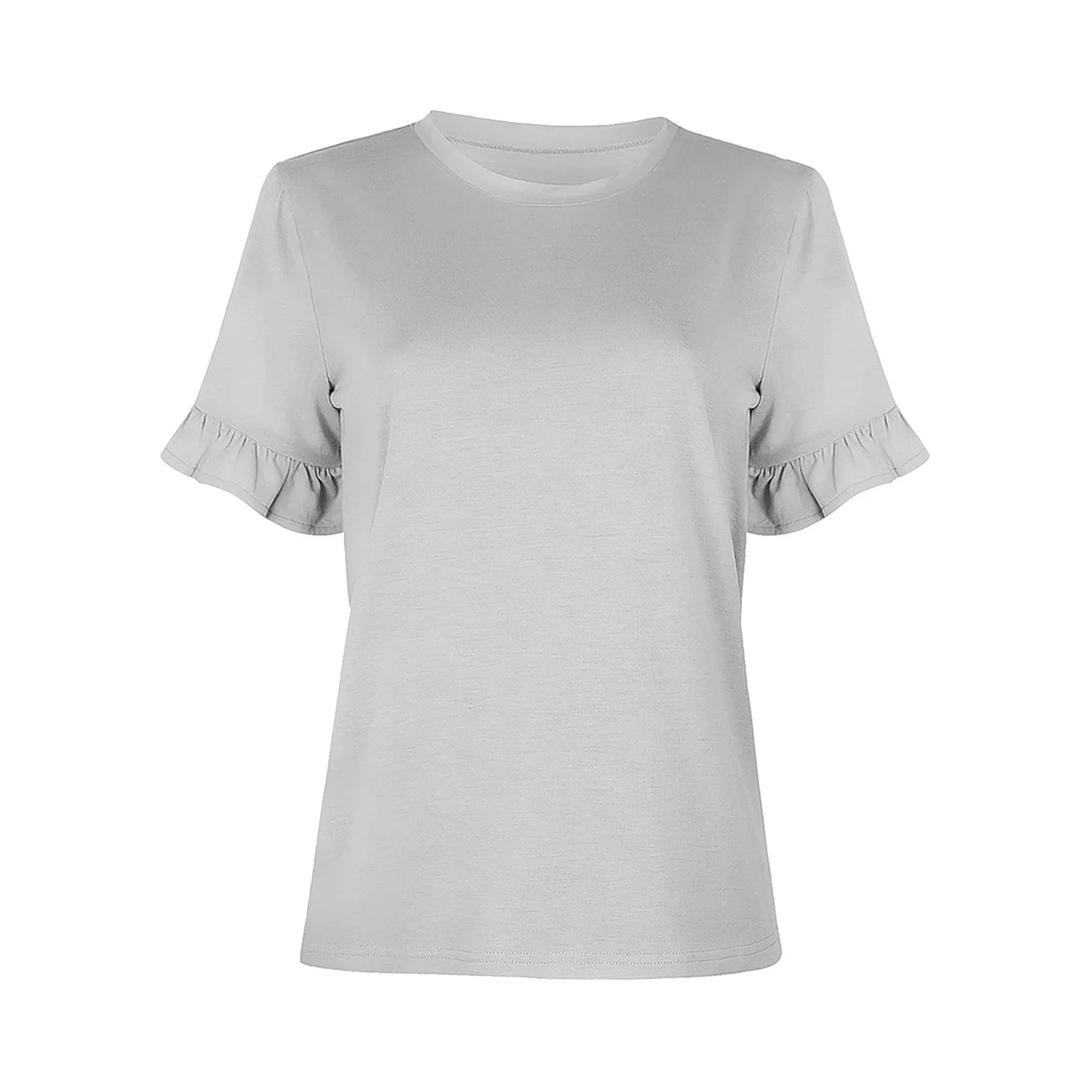 Customized Women's Frilled Tee: Uniquely Yours