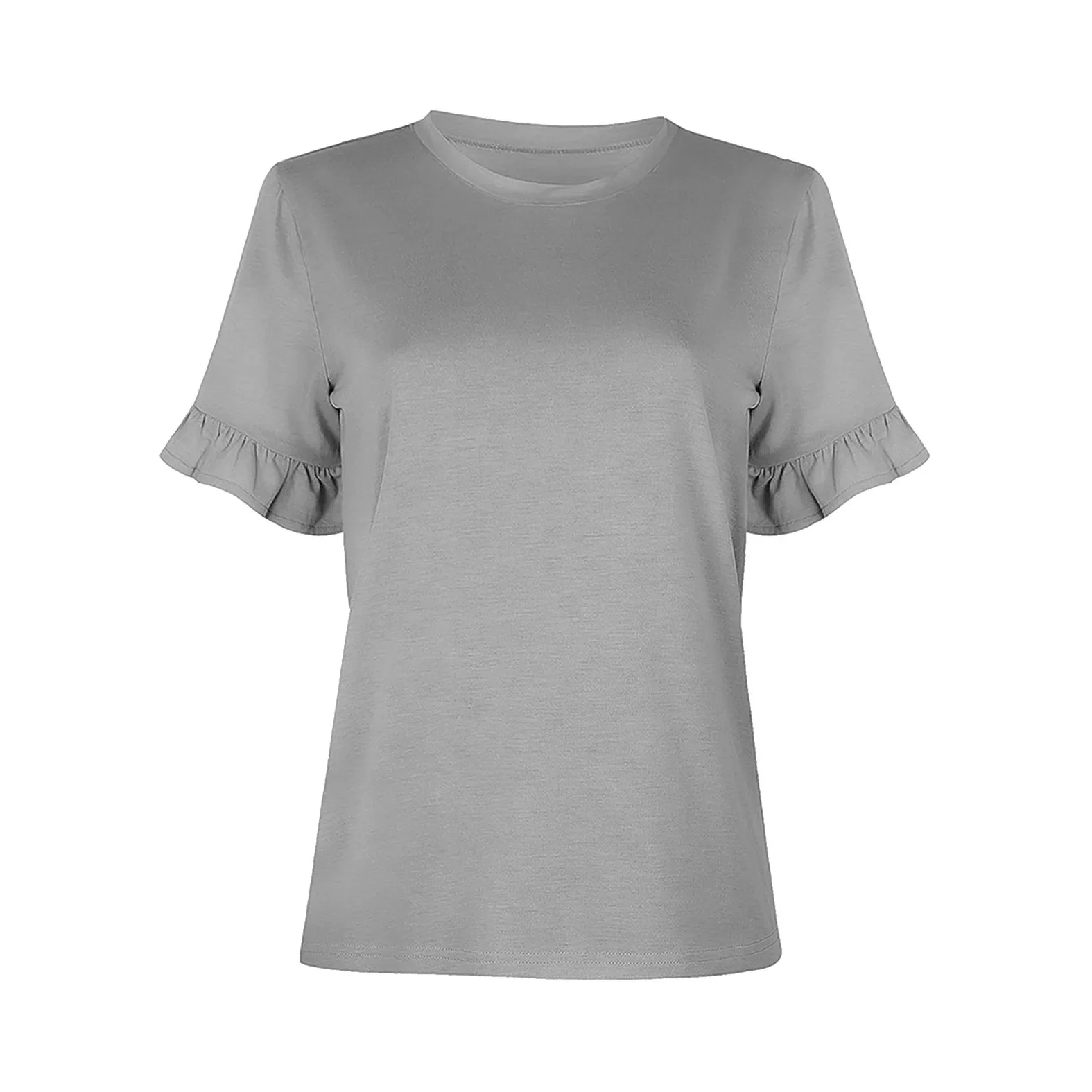 Customized Women's Frilled Tee: Uniquely Yours