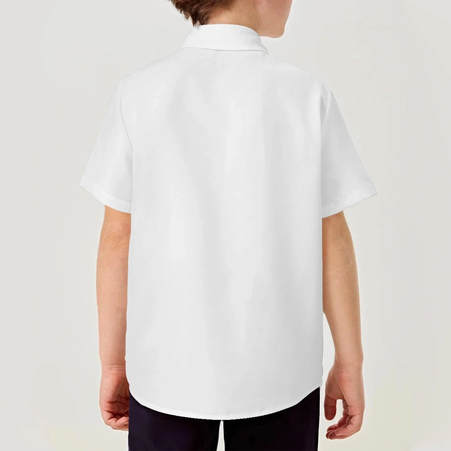 Customizable Youth Shirt with Unique Personalized Design - Fashionable Short-Sleeve Button-Up for Teens