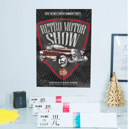 Customizable Personalized Poster Stickers - Unique Design Options