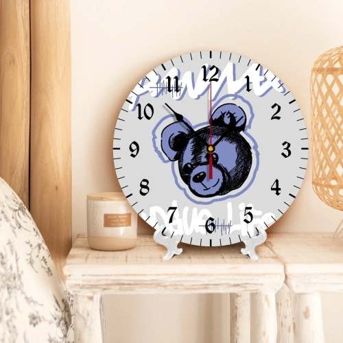 Customizable Round Wall Clock with Numerical Display – Personalized PVC Timepiece for Home / Office Decor