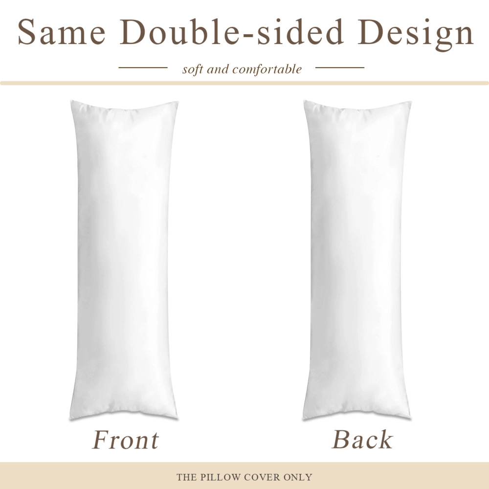 Luxurious Dual-Sided Long Body Pillow Cover, Customizable Design - Available in Multiple Sizes