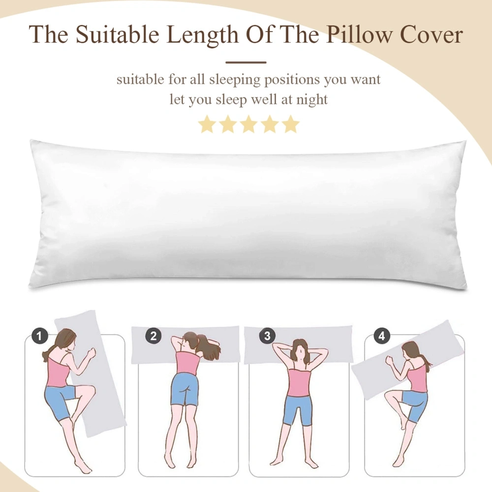 Luxurious Dual-Sided Long Body Pillow Cover, Customizable Design - Available in Multiple Sizes