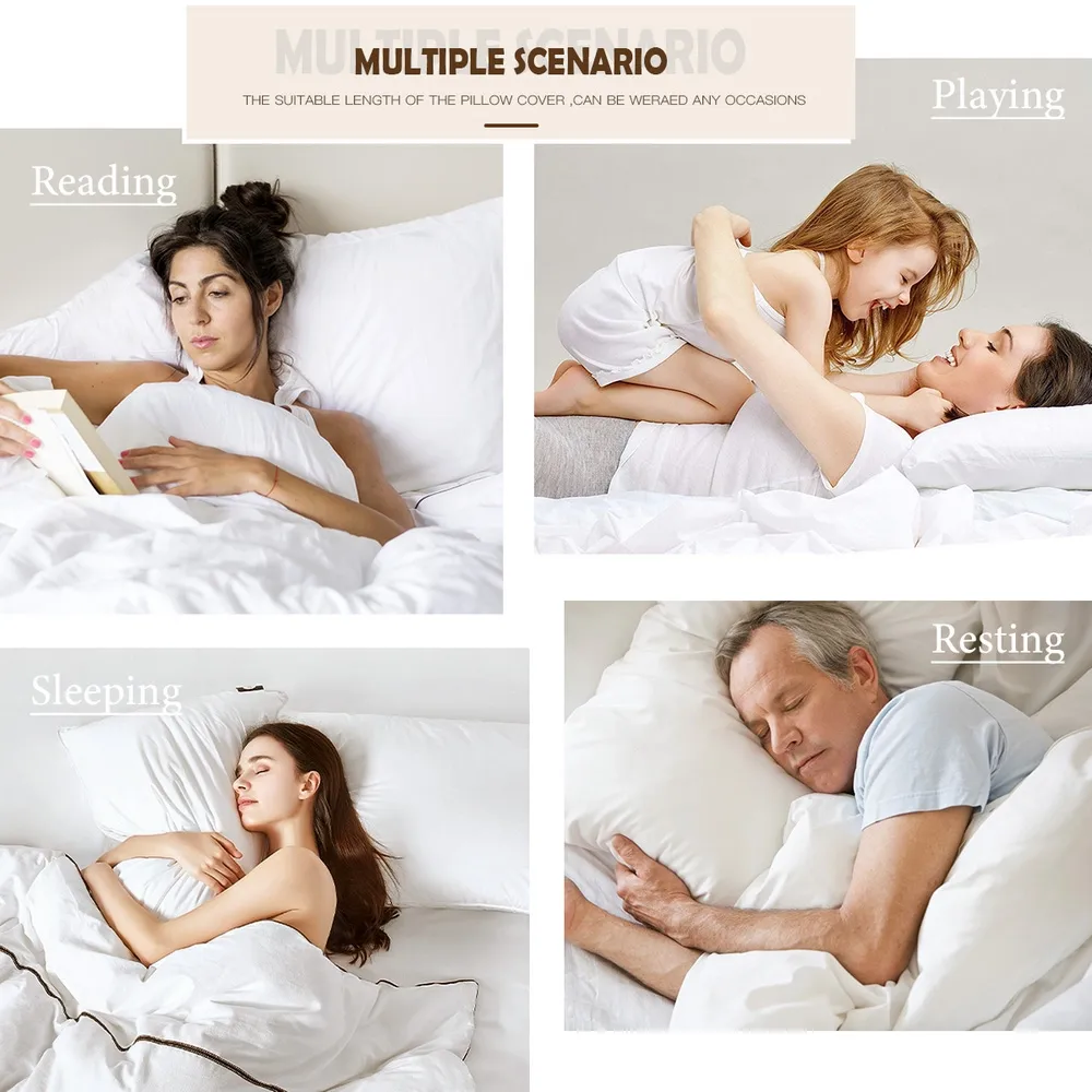 Luxurious Dual-Sided Long Body Pillow Cover, Customizable Design - Available in Multiple Sizes