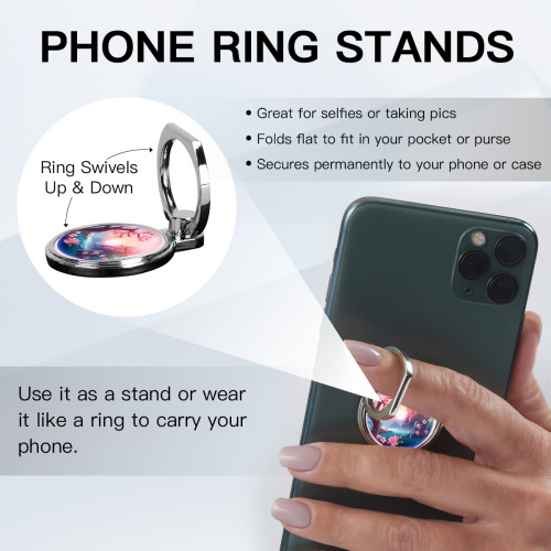 Versatile Grip / Stand: Customizable Metal Ring Phone Holder - Elevate Your Mobile Experience