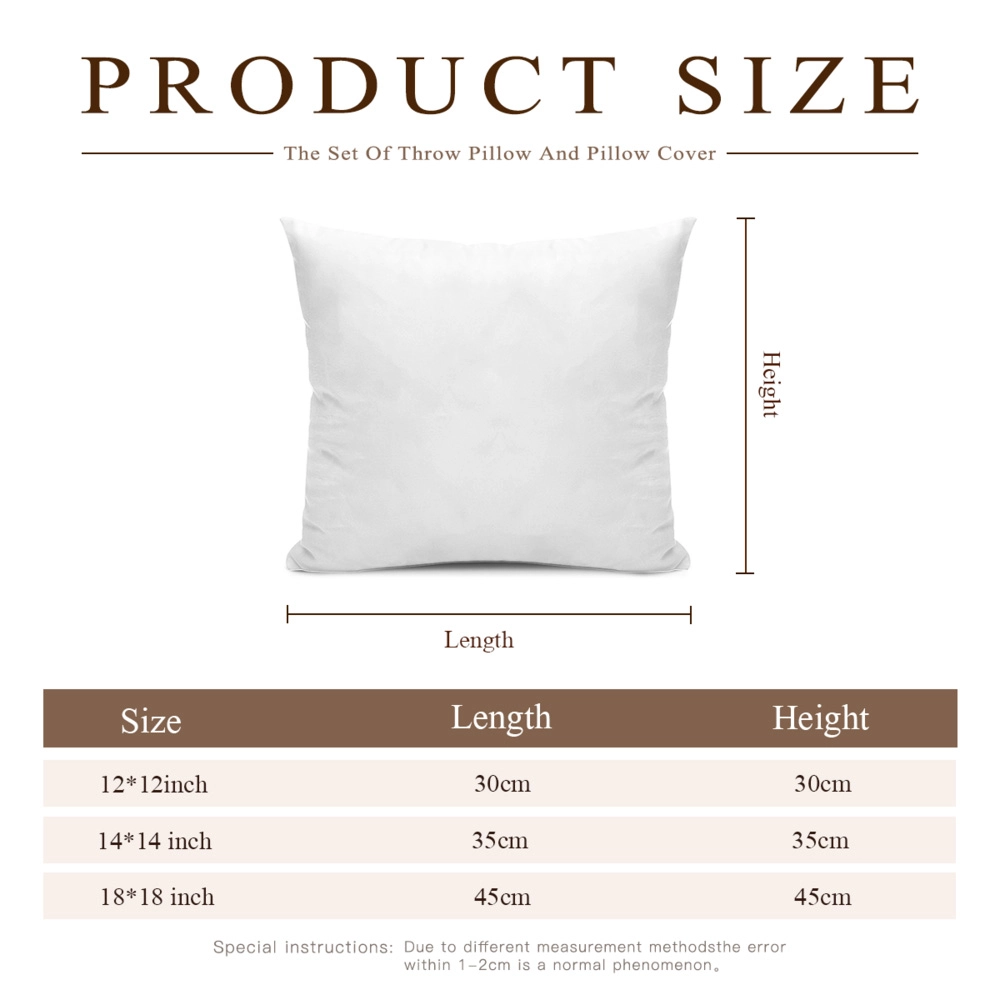 Customizable Dual-Sided Pillowcase and Cushion Insert - Personalized Design for Unique Home Decor