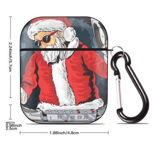 AirPods Gen 2 Hard Case: Santa's DJ Holiday Edition – Skin-Friendly Texture, Robust Drop Protection, Quick-Snap Design for Music Lovers on the Go