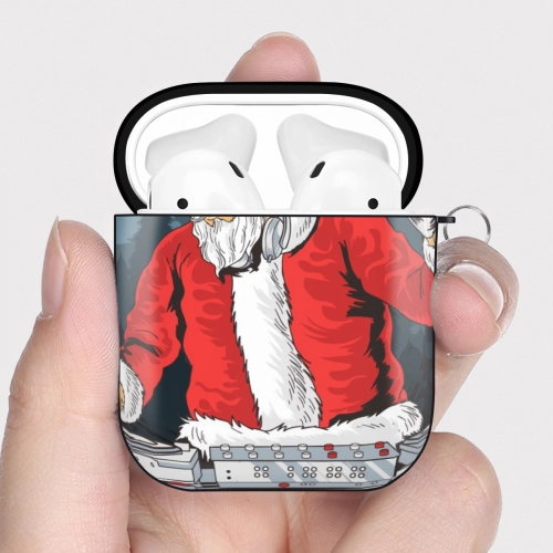 AirPods Gen 2 Hard Case: Santa's DJ Holiday Edition – Skin-Friendly Texture, Robust Drop Protection, Quick-Snap Design for Music Lovers on the Go