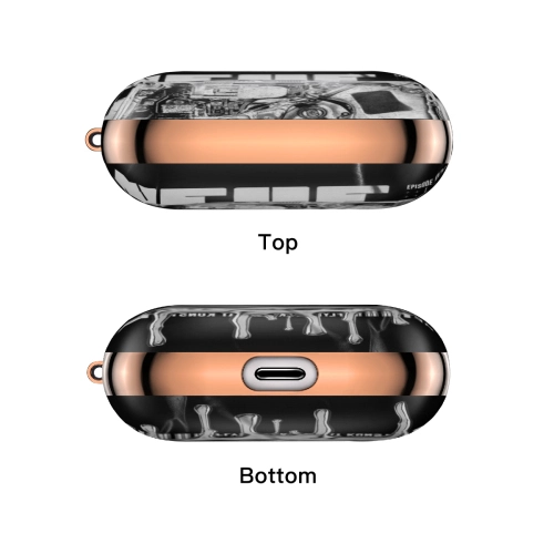 Rose Gold AirPods Pro Case with Unique Artistic Design - Durable Protective Cover for Premium Sound Accessories