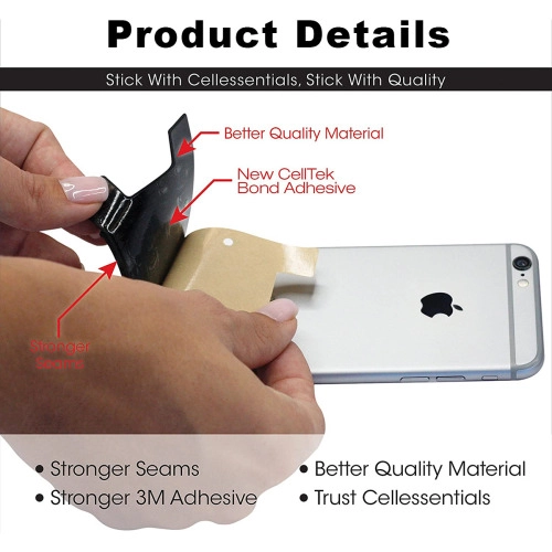 Adhesive Silicone Phone Wallet – Customizable Card Holder Sleeve for Smartphones – Streamlined Alternative to Bulky Wallets