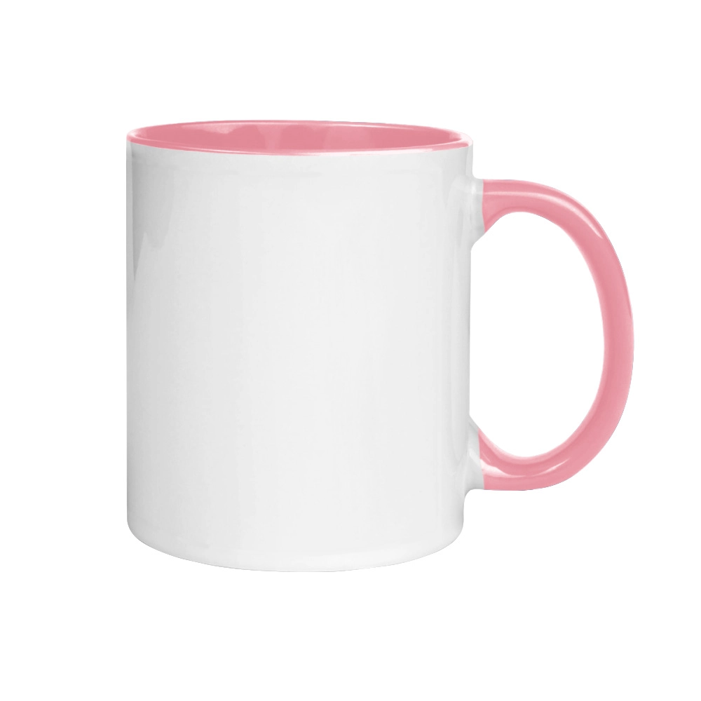 Customizable Two-Tone Ceramic Mug - Personalized White and Black Coffee Cup for Unique Gift Ideas