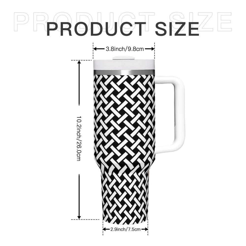 40oz Customizable Large Handle Travel Mug – Durable Insulated Car Tumbler for Hot and Cold Beverages