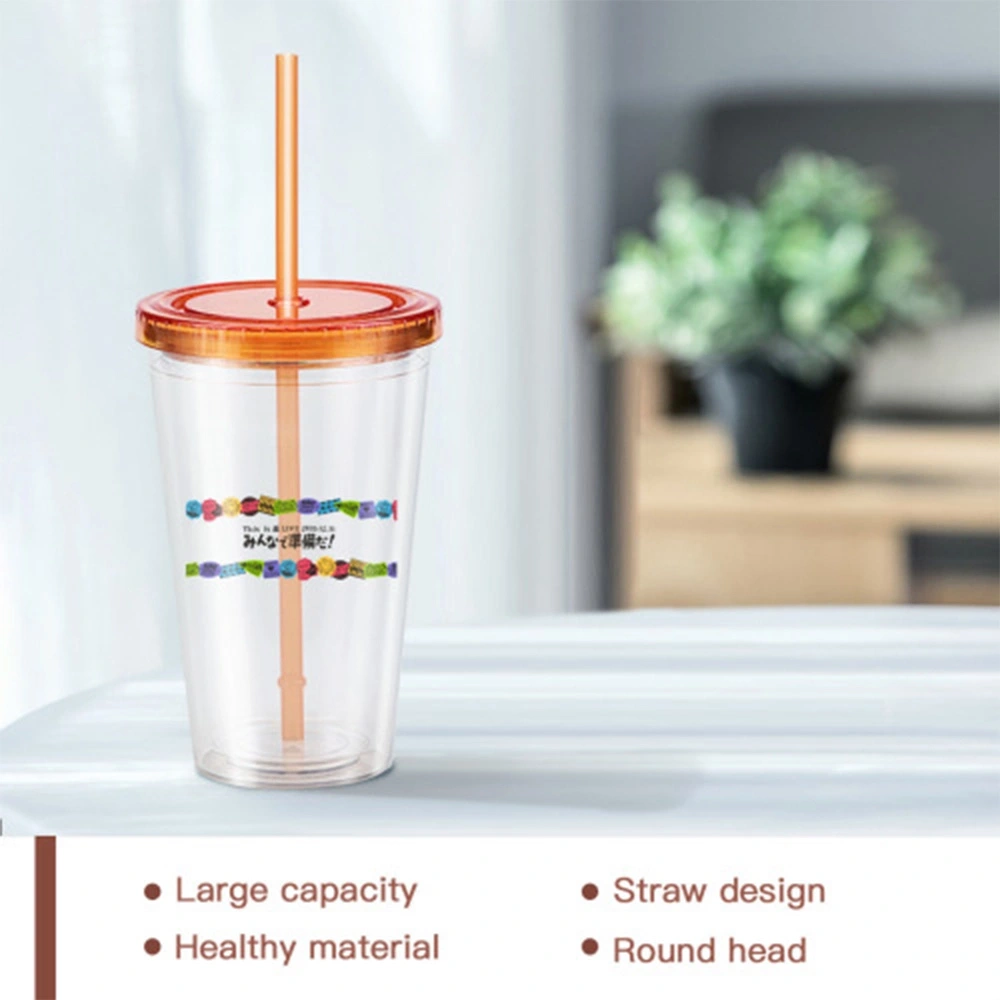 Personalized Double-Wall Acrylic Tumbler with Crystal Decal Design - Customizable Insulated Drinkware for On-the-Go Lifestyle