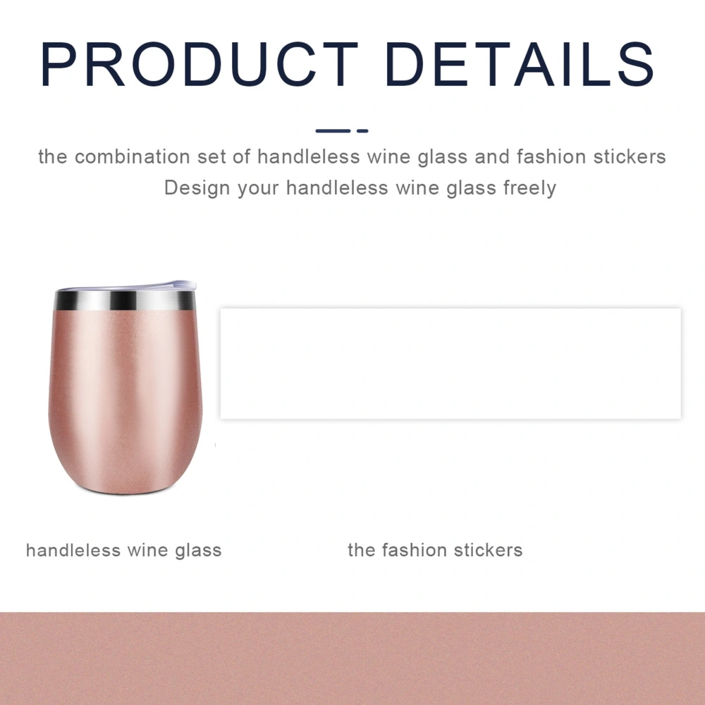 Customizable Crystal-Adorned Stemless Wine Tumbler - Elegant, Personalized Drinkware for Sophisticated Sipping