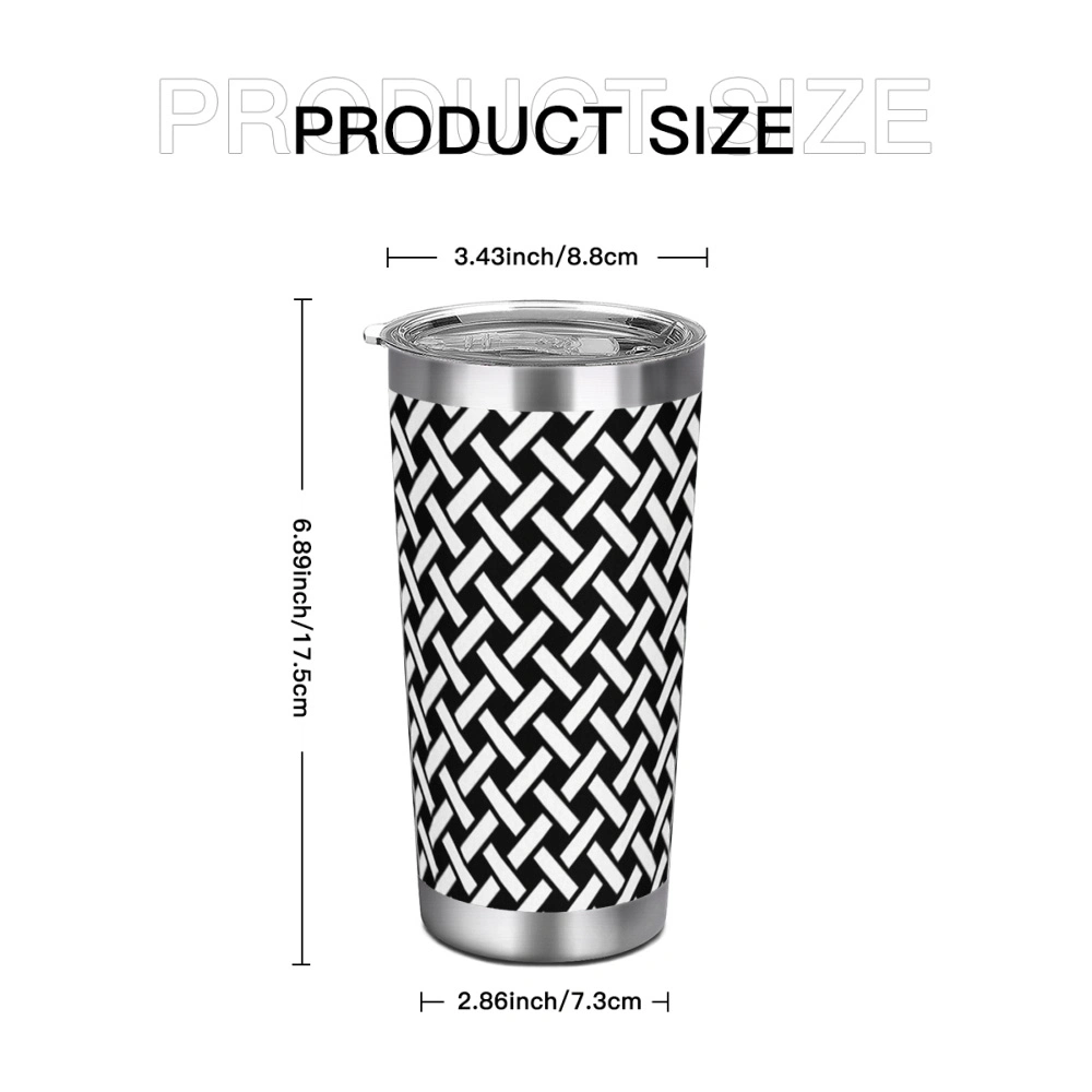 Customizable Stainless Steel Travel Tumbler, 20oz (600ml) - Vacuum Insulated, Personalized Design for On-the-Go Beverage Temperature Retention