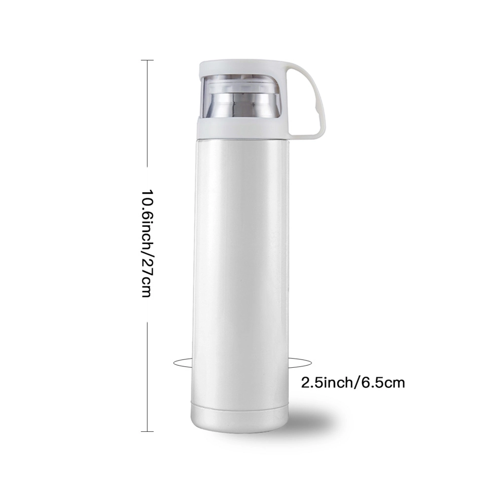 Customizable Insulated Stainless Steel Water Bottle - 17oz (500ml) - Sleek Design, Portable with Secure Lid for Hot and Cold Beverages