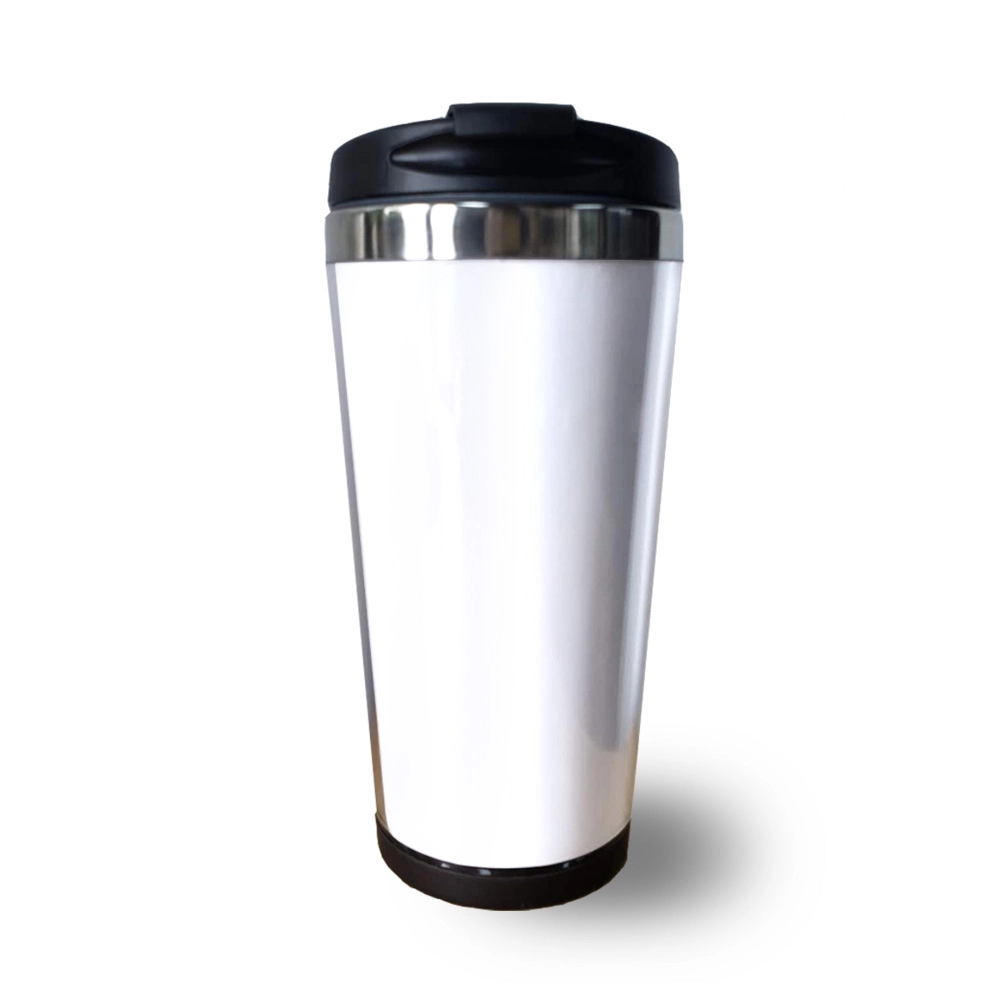 Customizable Stainless Steel Travel Mug, 15oz (440ml) - Personalized Insulated Coffee Tumbler for On-the-Go Lifestyle