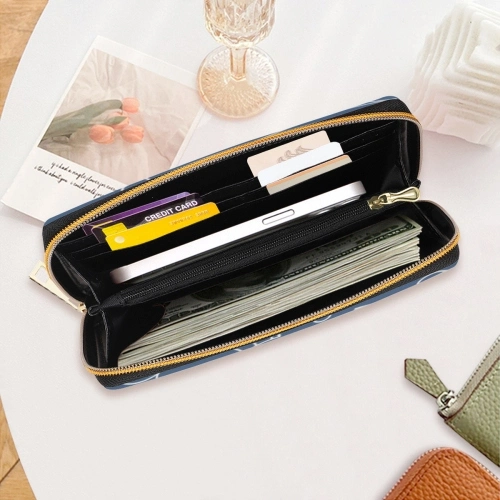 Customizable Leather Zip Wallet with Elegant Design – Perfect for Personalized Style / Secure Everyday Carry