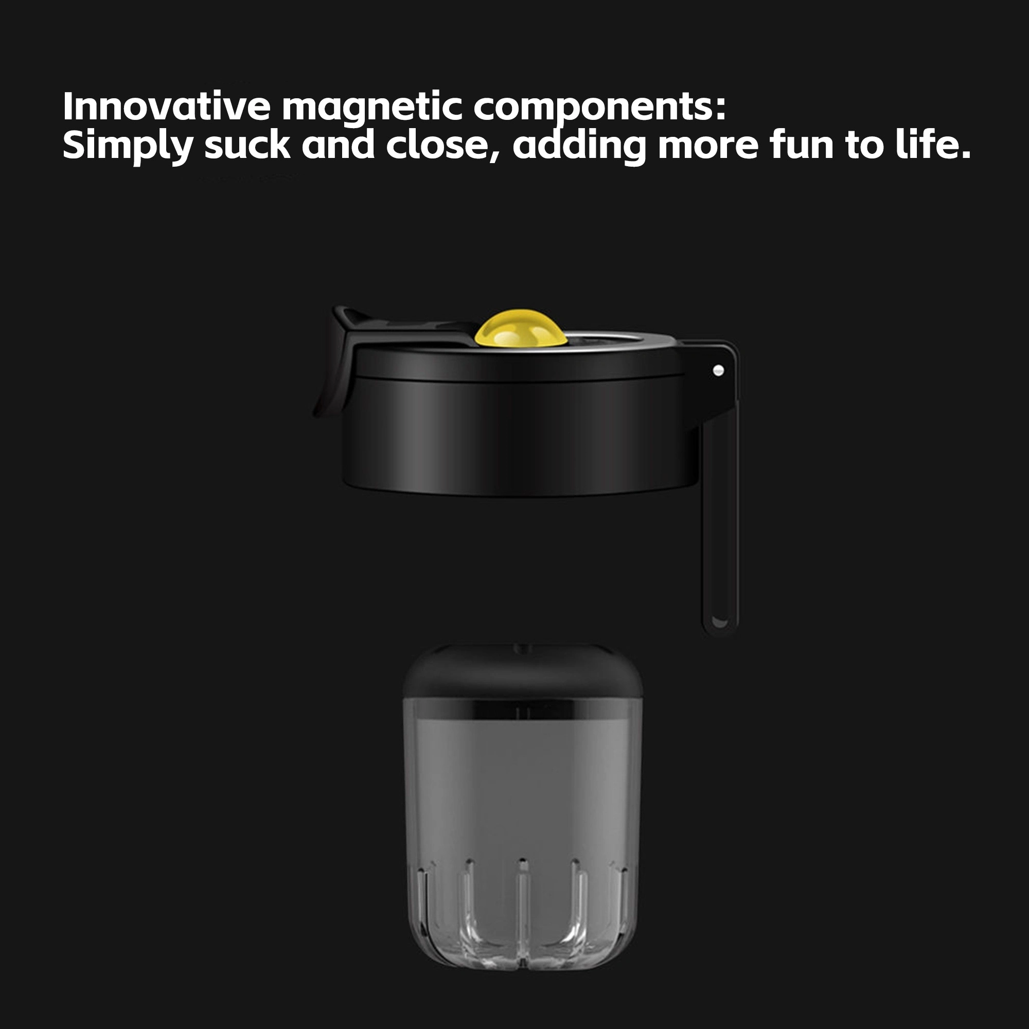 Magnetic Infusion Sports Water Bottle with Gravity Ball - Tritan Plastic, Large Capacity, Innovative Tea Separation Design