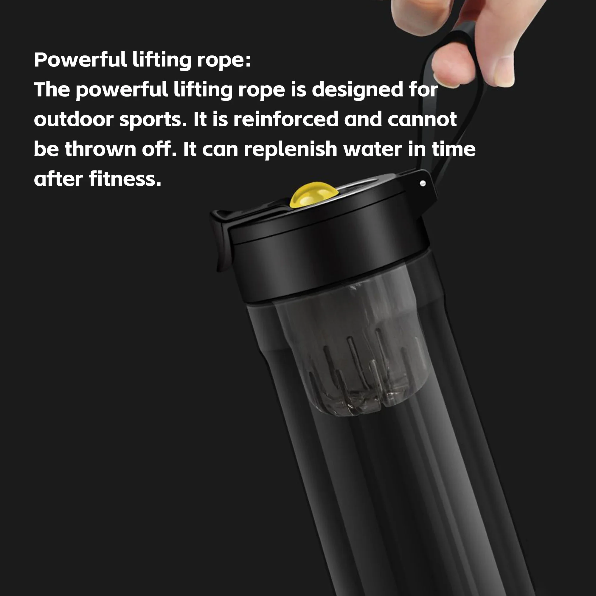 Magnetic Infusion Sports Water Bottle with Gravity Ball - Tritan Plastic, Large Capacity, Innovative Tea Separation Design