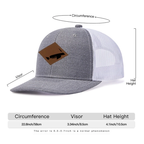 Stylish Trucker Cap - Breathable Mesh Snapback for Outdoor Sun Protection