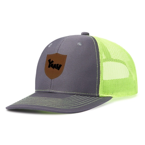 Custom Shield Patch Trucker Cap - Breathable Mesh Outdoor Sun Hat for Personalized Style