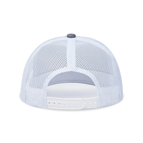 Customizable Hexagon Patch Trucker Hat - Outdoor Sun Protection Mesh Cap for Casual Wear